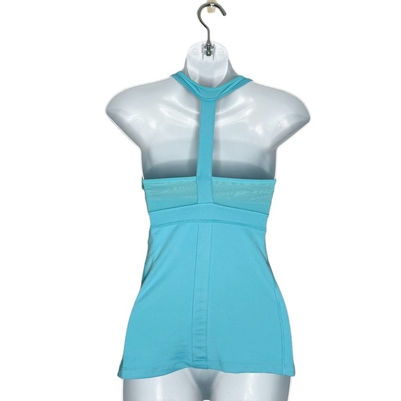 Athleta Stunner Robin Egg Blue T Strap Exercise Tank Top - Picture 5 of 14
